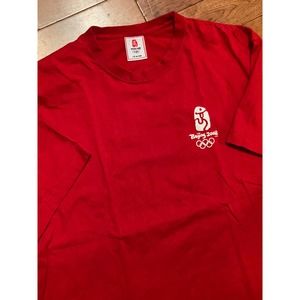 Official Olympic 2008 Beijing Red T-shirt, Size L